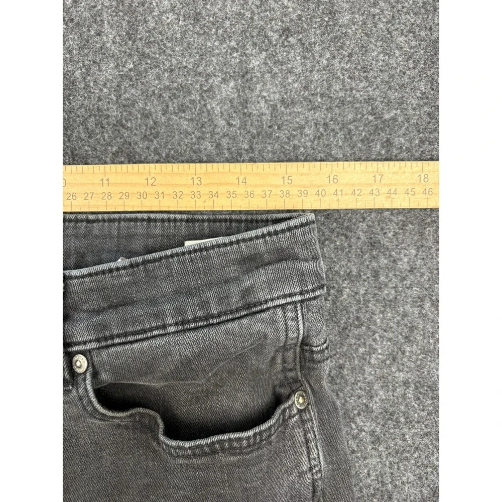 Hugo Boss Mens Slim Fit Stretch Jeans Charcoal Gray 34x32 Faded Denim